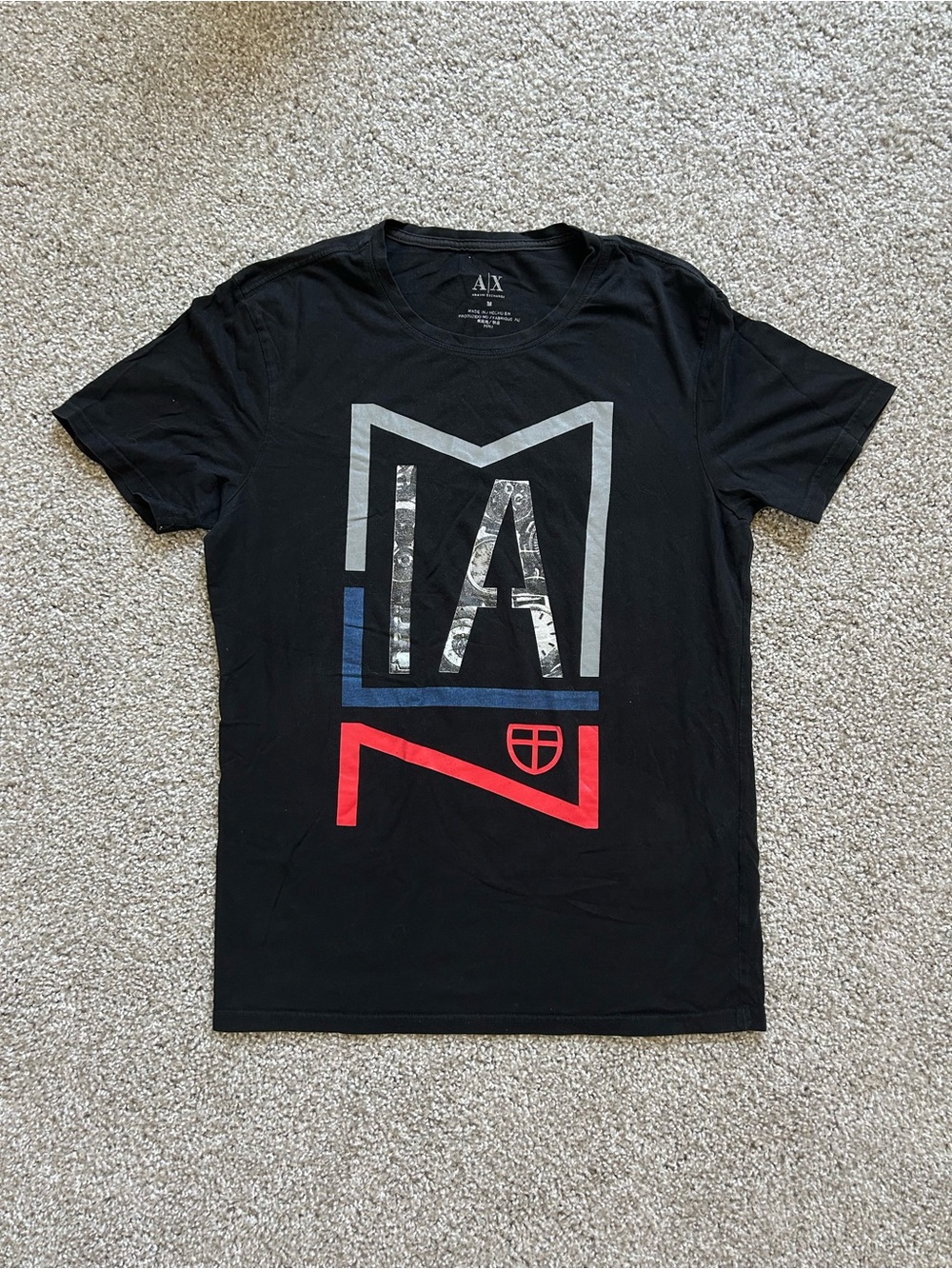 armani exchange crew tee